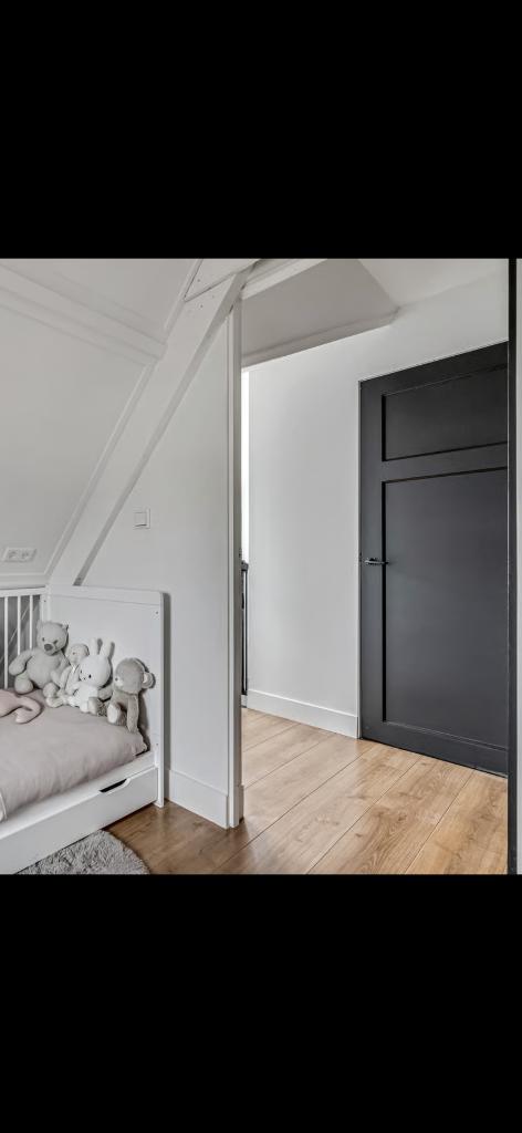 2 zwarte stompe  binnendeuren, Doe-het-zelf en Verbouw, Deuren en Horren, Ophalen, Gebruikt, Minder dan 80 cm, Binnendeur