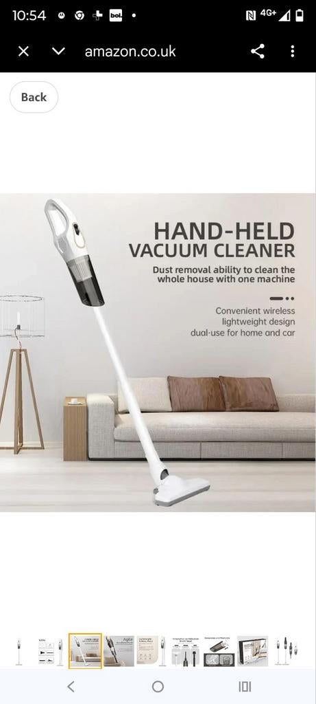 Handzame draadloze stofzuiger, Ophalen of Verzenden