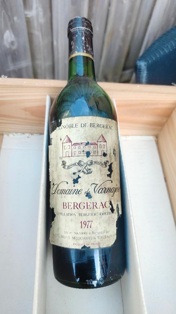 Domaine De Varnajou Bergerac 1977, Verzamelen, Wijnen, Nieuw, Rode wijn, Frankrijk, Vol, Ophalen of Verzenden