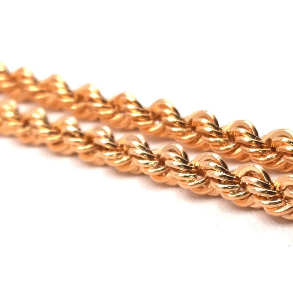 Gouden rope ketting 14kt, Www.bredajuwelier.nl, Nieuw, Ophalen of Verzenden, Www.bredajuwelier.nl