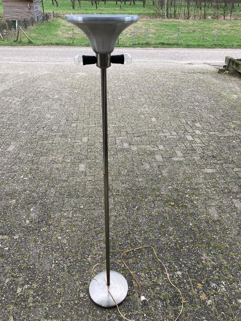 Vintage Gispen Vloerlamp., Ophalen, Gebruikt, Art Deco., Metaal