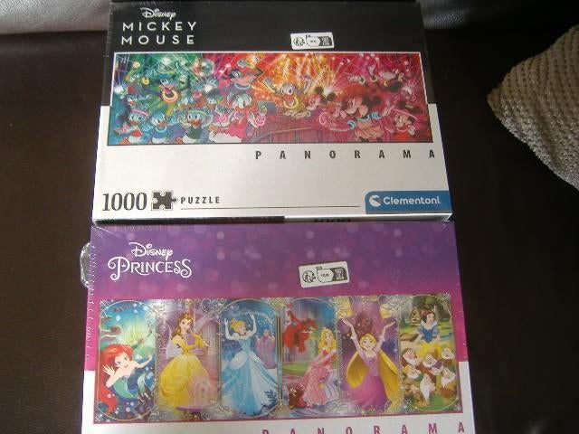 nieuw  2 Disney  panorama puzzels 1000 st, Ophalen of Verzenden, 500 t/m 1500 stukjes, Nieuw, Legpuzzel
