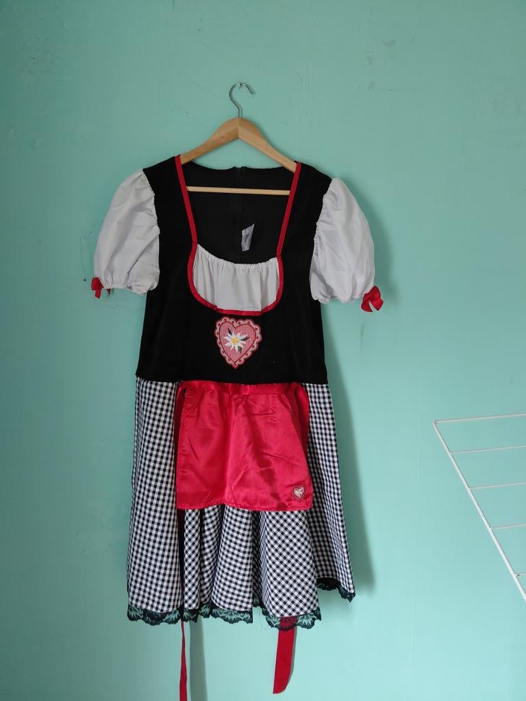 Tirolerjurk, Verzenden, Zo goed als nieuw, Maat 42/44 (L), Carnaval