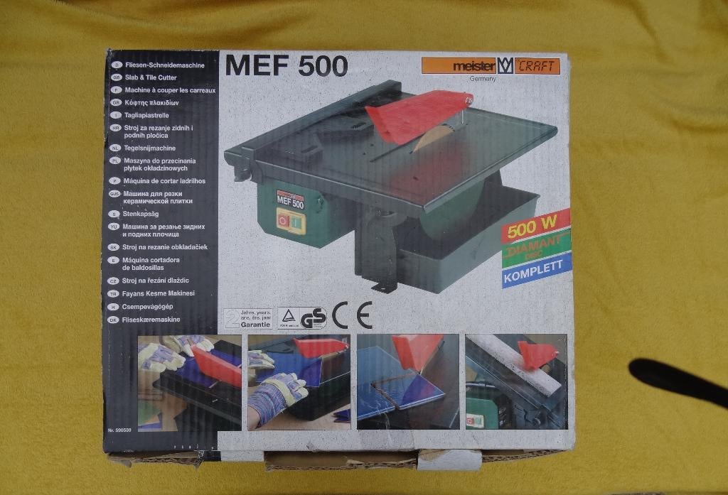 Nieuwe tegel snijmachine meister craft, Ophalen, Minder dan 30 mm, Meister Craft, Nieuw