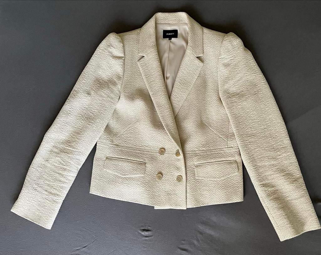 Elegante beige blazer - Perfect voor elke gelegenheid!, Maat 38/40 (M), Beige, Ophalen of Verzenden, Zo goed als nieuw