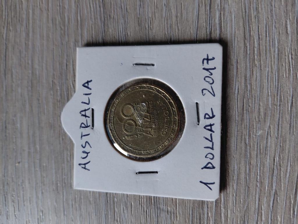 1 dollar 2017 Australië, ANZAC, Postzegels en Munten, Munten | Oceanië, Verzenden, Losse munt