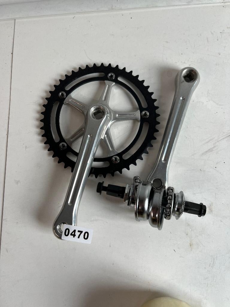 Sugino crankset oldschool BMX met bracket, Ophalen of Verzenden, Zo goed als nieuw, Crankstel of Pedalen