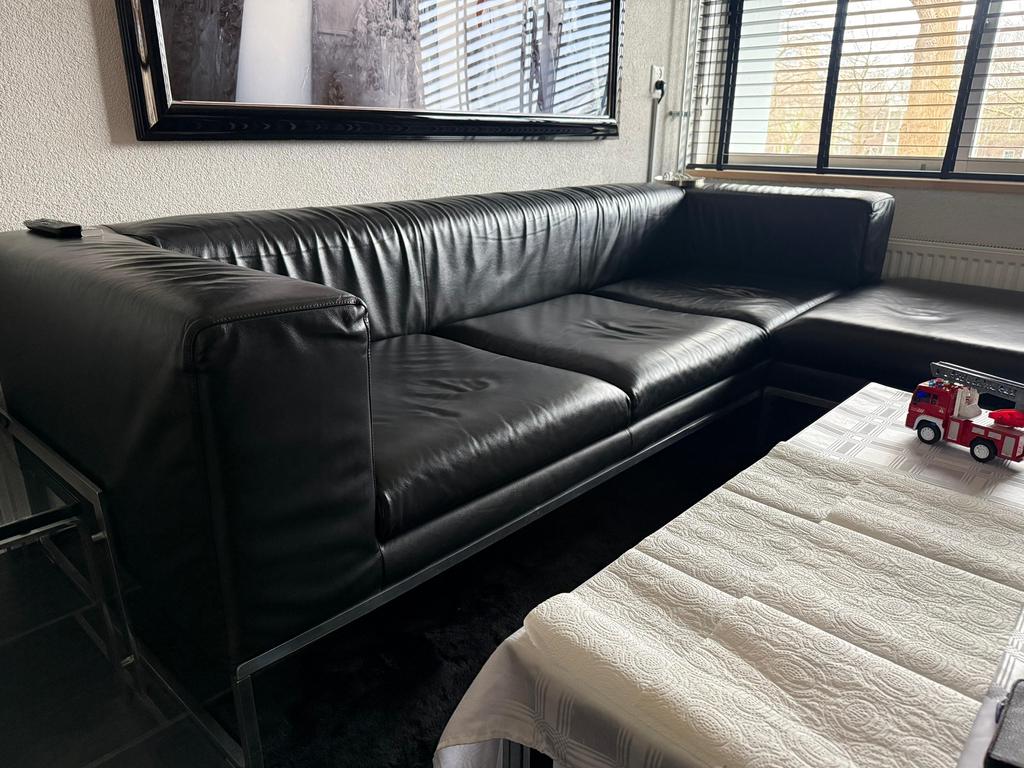 B&B Italia Lederen Bank + 2 Sofa's - Zeer Goede Staat, Ophalen of Verzenden, Zo goed als nieuw