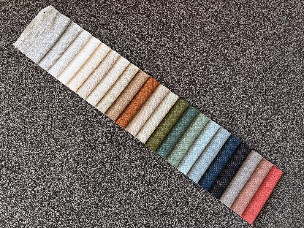 Waterval 22 kleuren gordijnstof kleine lapjes stof, Overige kleuren, Ophalen of Verzenden, Zo goed als nieuw, Katoen