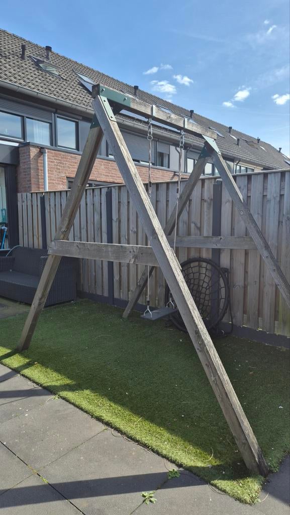 Houten schommel met accessoires, Ophalen of Verzenden