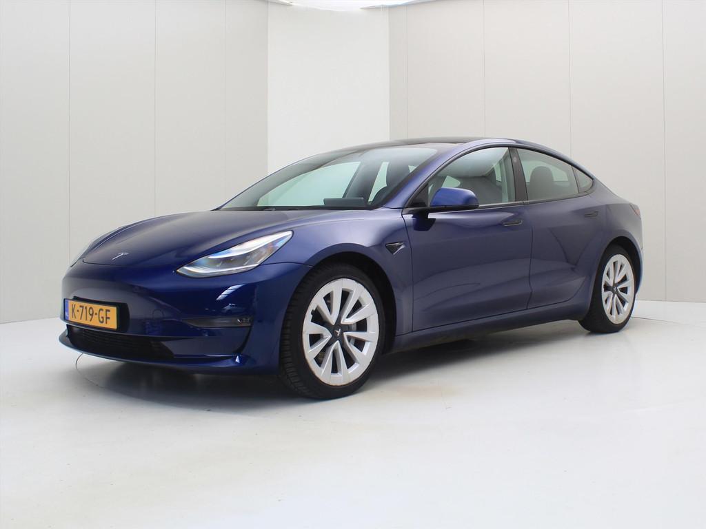 Tesla Model 3 Long-Range AWD 351pk 75 kWh FACELIFT [ WARMTEP, Automaat, Gebruikt, Zwart, Blauw