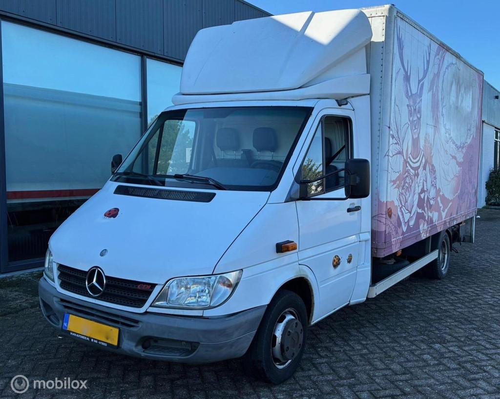 Mercedes Sprinter 412 MEUBELBAK MET LAADKLEP DUBBELLUCHT, Auto's, Bestelauto's, Euro 2, Stof, Gebruikt, Bedrijf