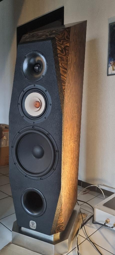 A.M.S teil-aktiver High-end Lautsprecher, Zo goed als nieuw, Minder dan 60 watt, Front, Rear of Stereo speakers, Ophalen