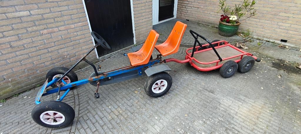 Grote skelter met aanhangers, Kinderen en Baby's, Speelgoed | Buiten | Skelters, Ophalen, Gebruikt, Overige merken, Duozit