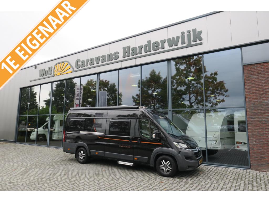 Pössl Globecar 640 CAMP 13700 KM ENKELE BEDDEN, Caravans en Kamperen, Campers, Buscamper of Camperbus, Pössl, Bedrijf, Luifel