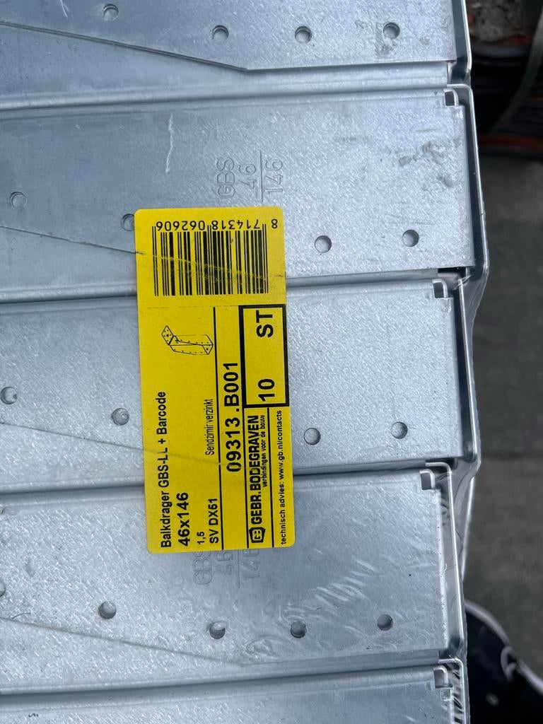 26 balkendragers 46x146, Ophalen of Verzenden, Nieuw, 100 tot 250 mm, Overige typen