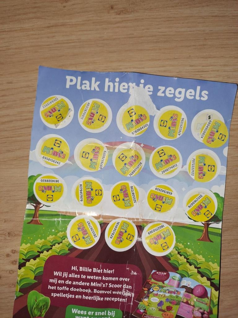 Lidl Mini's spaarkaart vol, Verzamelen, Supermarktacties, Lidl, Ophalen of Verzenden