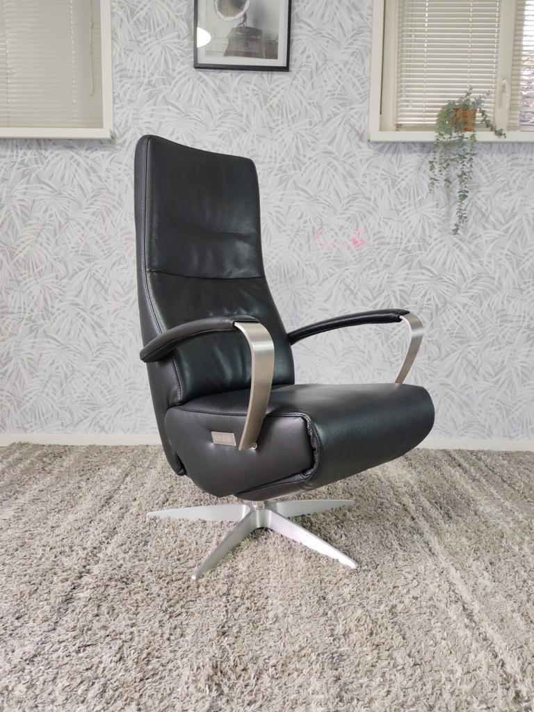 De Toekomst Twice elektrische relax fauteuil op accu, Leer, Ophalen of Verzenden, Zo goed als nieuw, De Toekomst