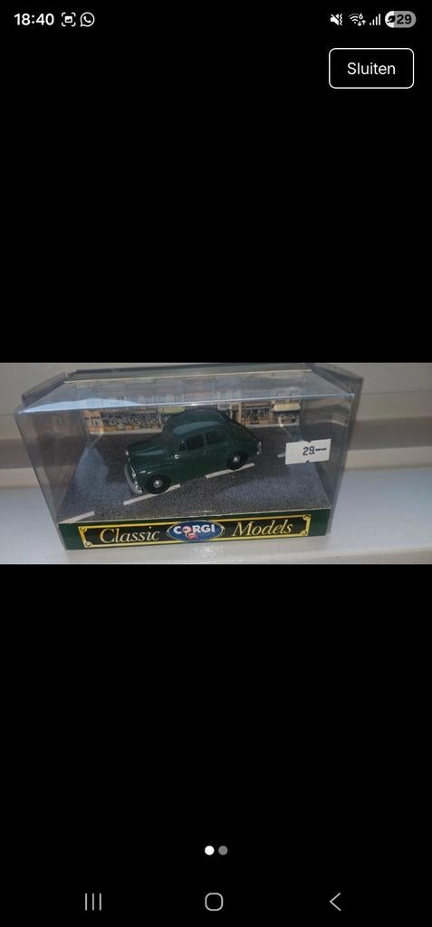 Corgi Classic Models groene auto, Verzenden, Zo goed als nieuw, Auto, Corgi