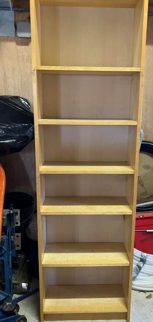 Billy Ikea kleur berken - 60 cm breed, Ophalen, Gebruikt, 200 cm of meer, 50 tot 100 cm