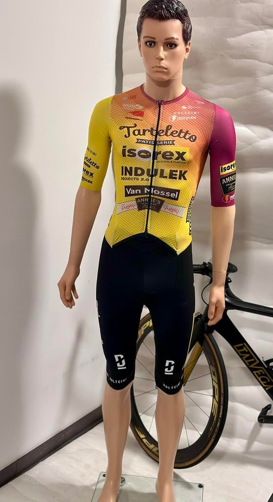 Wielrenkleding wielrenpak snelpak speedsuit maat M Doltcini, Ophalen of Verzenden, Zo goed als nieuw, Bovenkleding, Heren