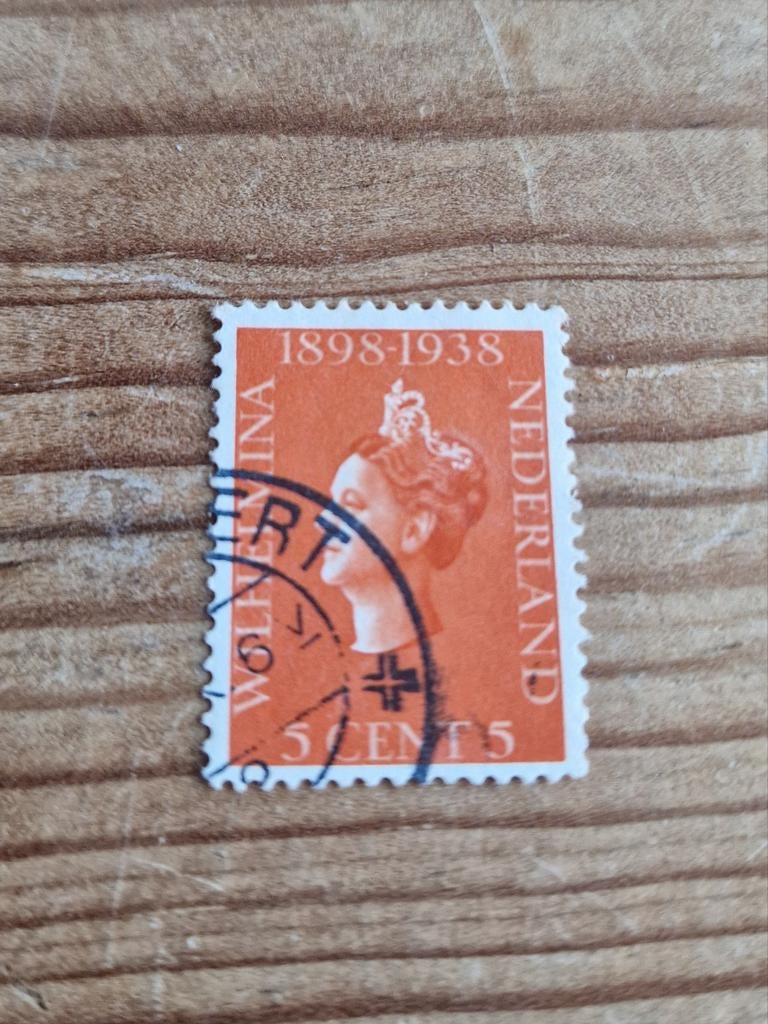 Postzegel Nederland 5 cent Koningin Wilhelmina 1898-1938, Postzegels en Munten, Verzenden