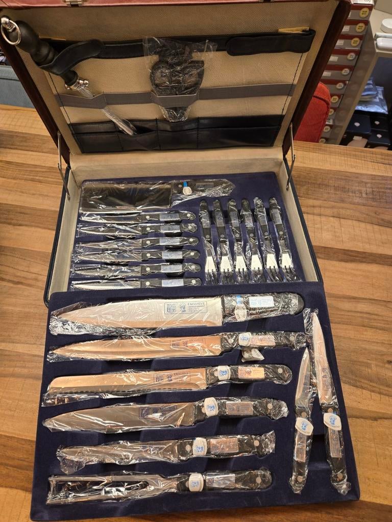 Nieuwe Solingen messenset in koffer, Verzenden