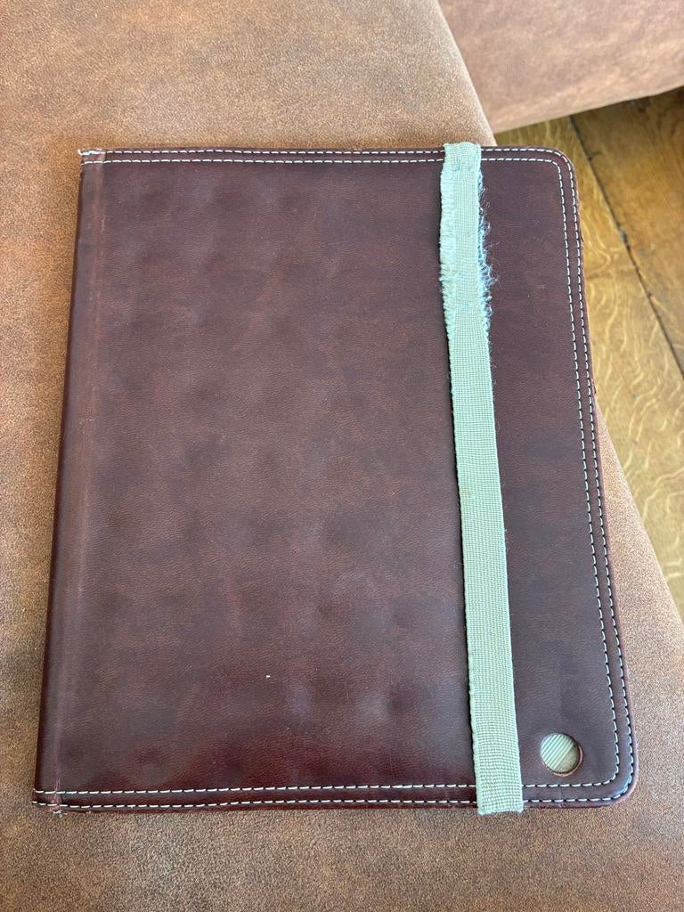 Bruine tablet hoes, Ophalen, Gebruikt, 10 inch, Bescherming voor- en achterkant