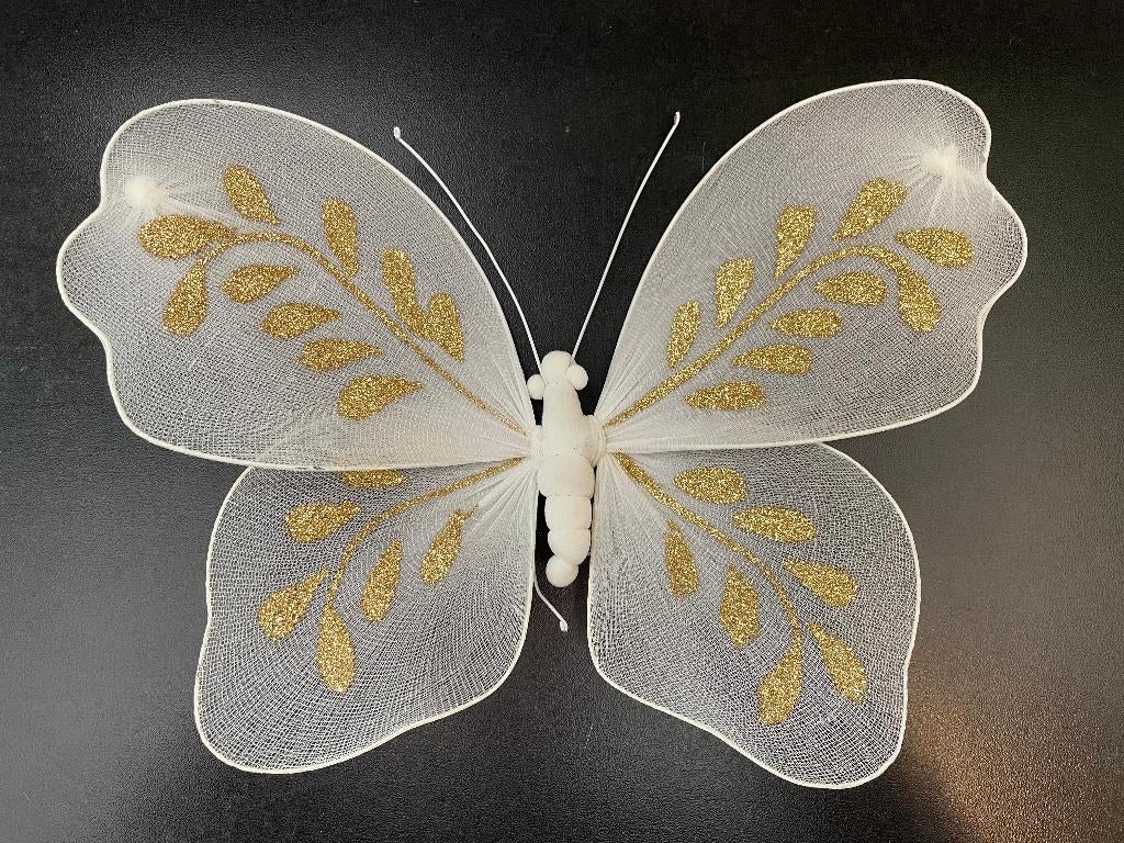 Kerstdecoratie Etalagemateriaal Vlinder 4 Stuks 30 CM, Ophalen of Verzenden, Nieuw