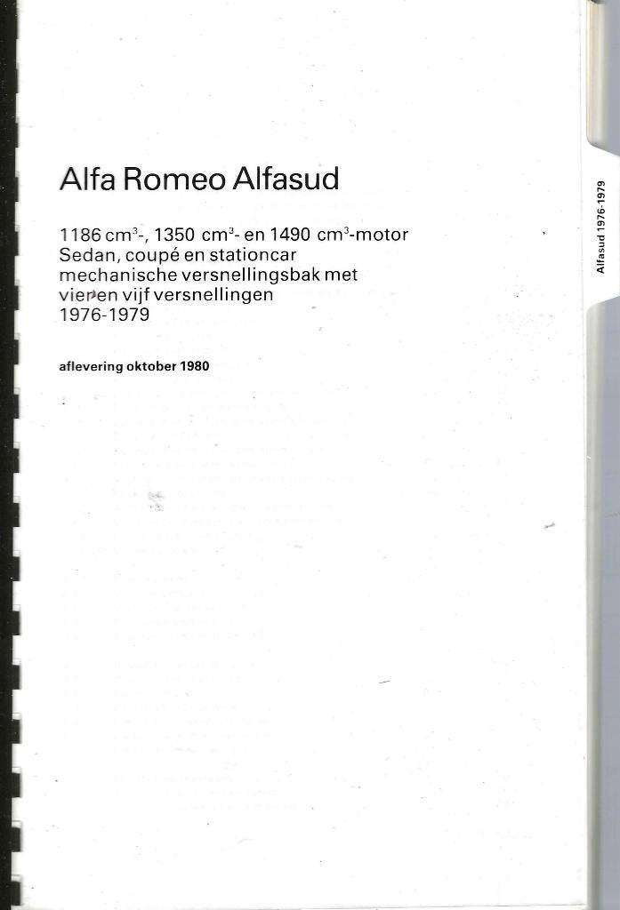 Alfa Romeo / Alfasud handboek 1976-1979, Auto diversen, Verzenden