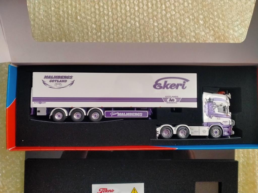Tekno Scania Malmbergs "Eddie Edition"., Ophalen of Verzenden, Nieuw, Bus of Vrachtwagen, Tekno