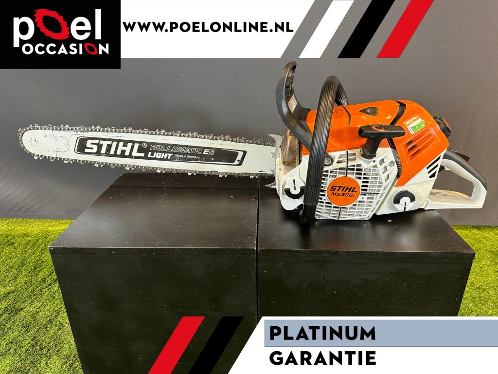 STIHL MS 500i W - kettingzaag met garantie, Niet ingevuld, Niet ingevuld, Ophalen of Verzenden, Zo goed als nieuw