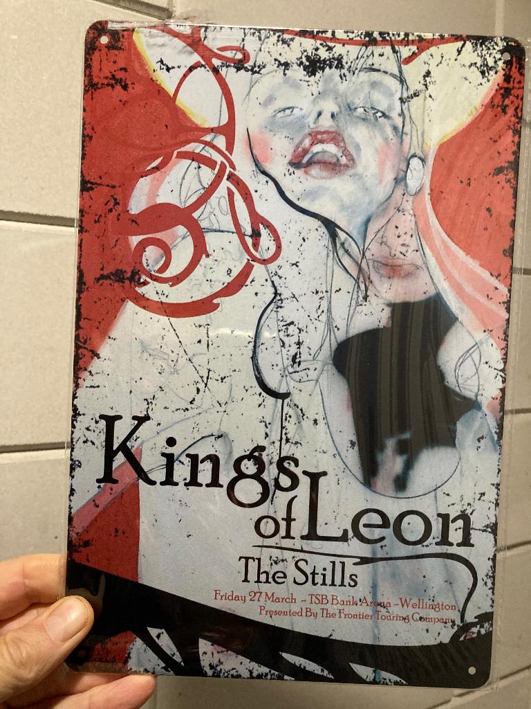 Kings of Leon poster metaal, Ophalen of Verzenden, Nieuw, A1 t/m A3, Film en Tv
