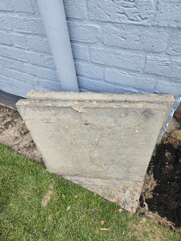 Vierkante tegels 6060, Ophalen, Beton, Terrastegels