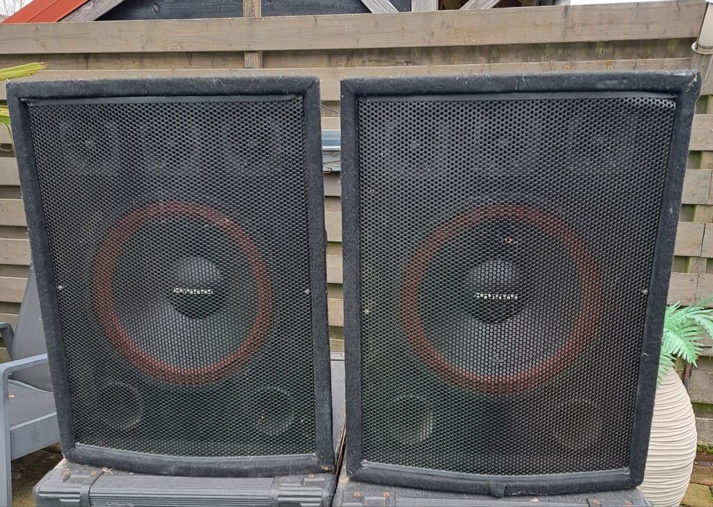 JB systems speakers, Ophalen of Verzenden, 120 watt of meer, Front, Rear of Stereo speakers, Overige merken