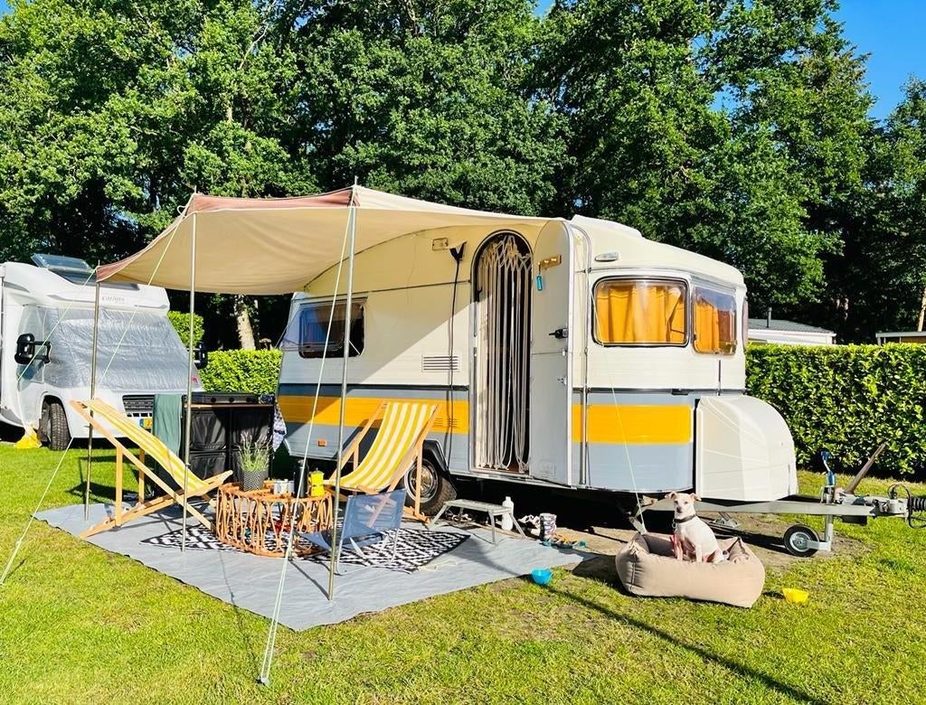Constructam Caravan retro eye-catcher, sfeervol kampeerklaar, Caravans en Kamperen, Caravans, Luifel, Standaardzit, Particulier
