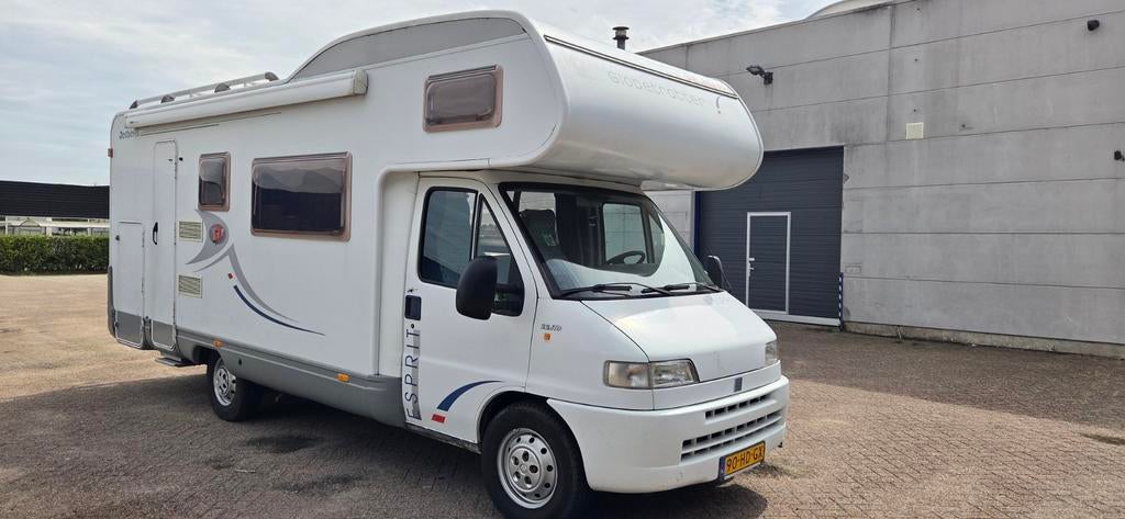 Dethleffs A6880 Alkoof Camper (7 slaapplaatsen), Caravans en Kamperen, Campers, Alkoof, Fiat, Treinzit, Particulier