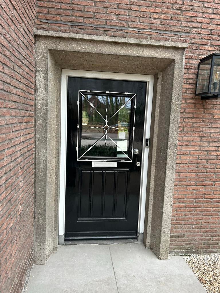 Voordeur met dubbelglas, Gebruikt, Buitendeur, 200 tot 215 cm, Glas