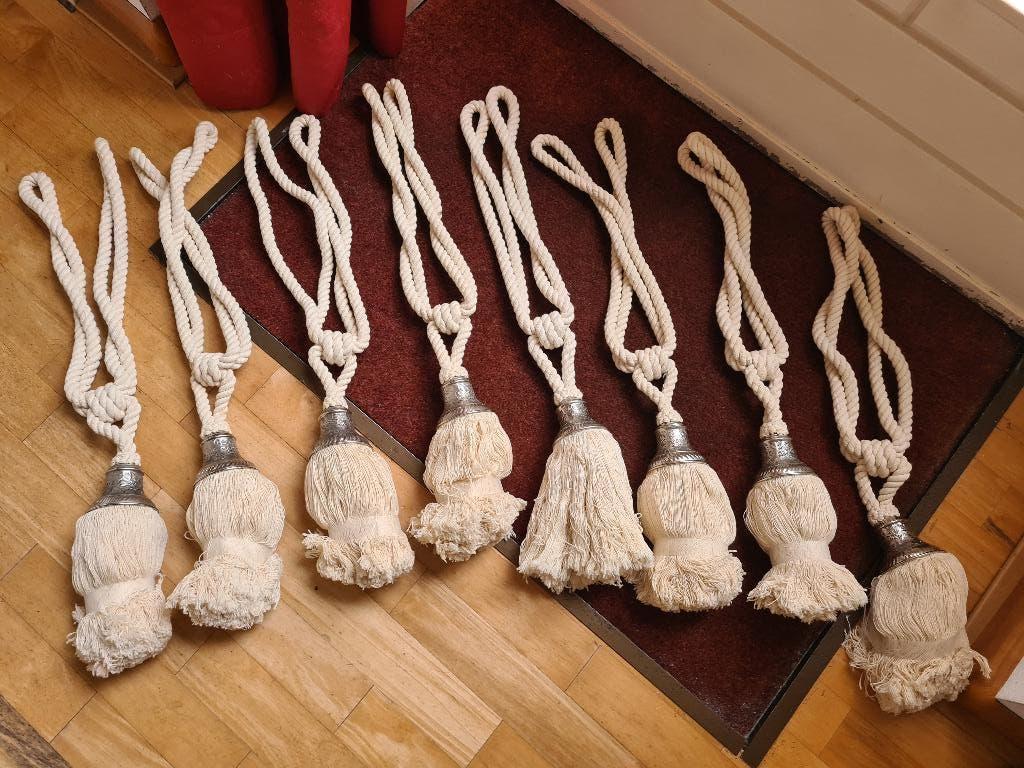 Gordijn embrasse 8 stuks 60 cm lang - nieuw, Huis en Inrichting, Stoffering | Gordijnen en Lamellen, Ophalen of Verzenden, Nieuw