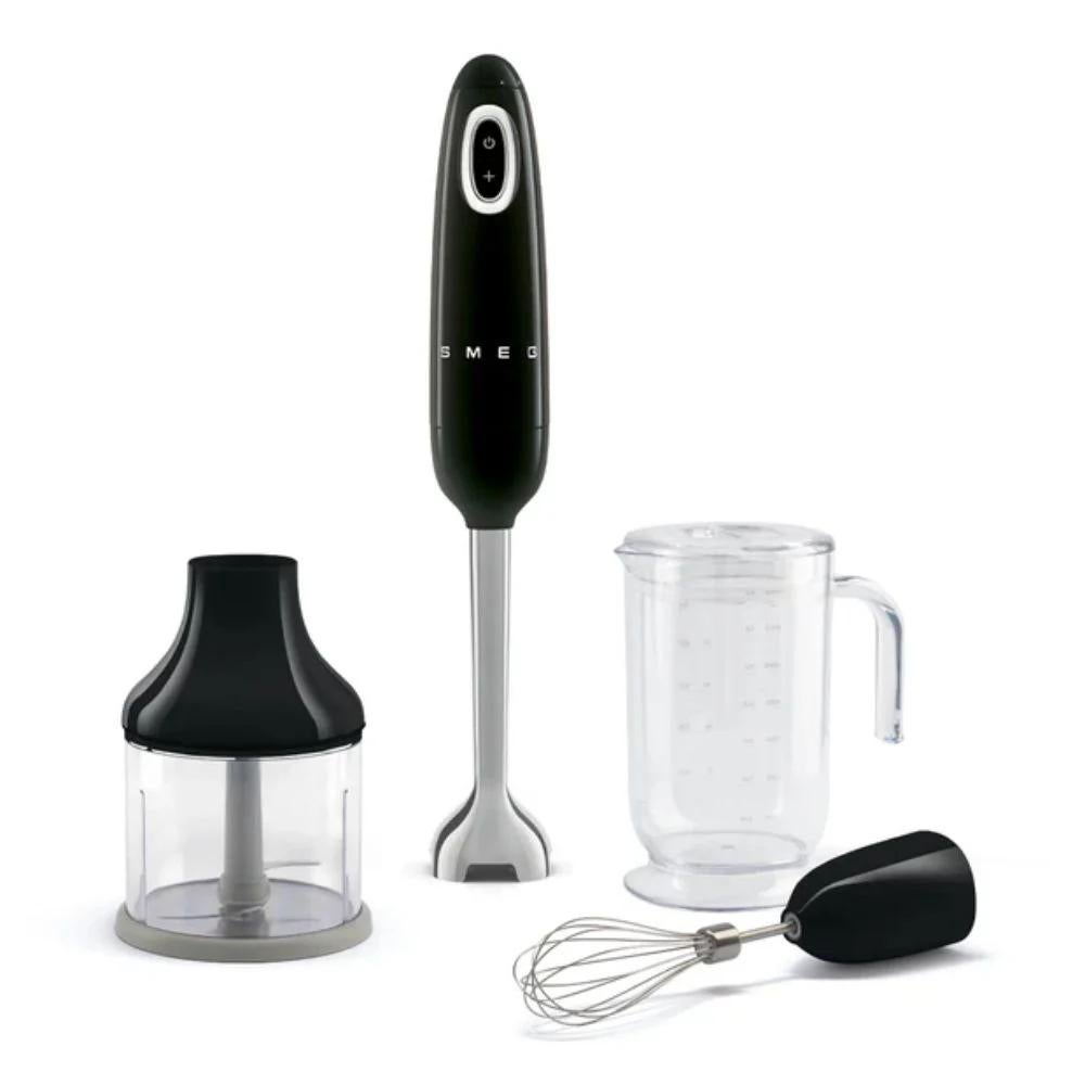 Smeg staafmixer, zwart, met accessoires, Witgoed en Apparatuur, Blenders, Ophalen of Verzenden, Nieuw, Blender