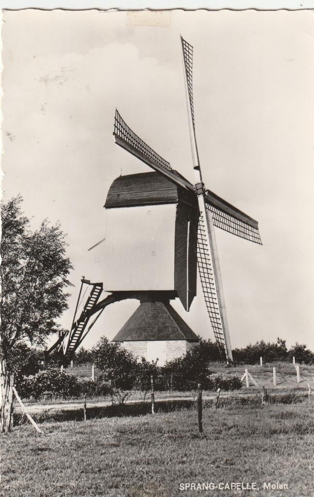 Sprang-Capelle (N.Br.) - Molen., Ophalen of Verzenden, 1960 tot 1980, Gelopen, Noord-Brabant