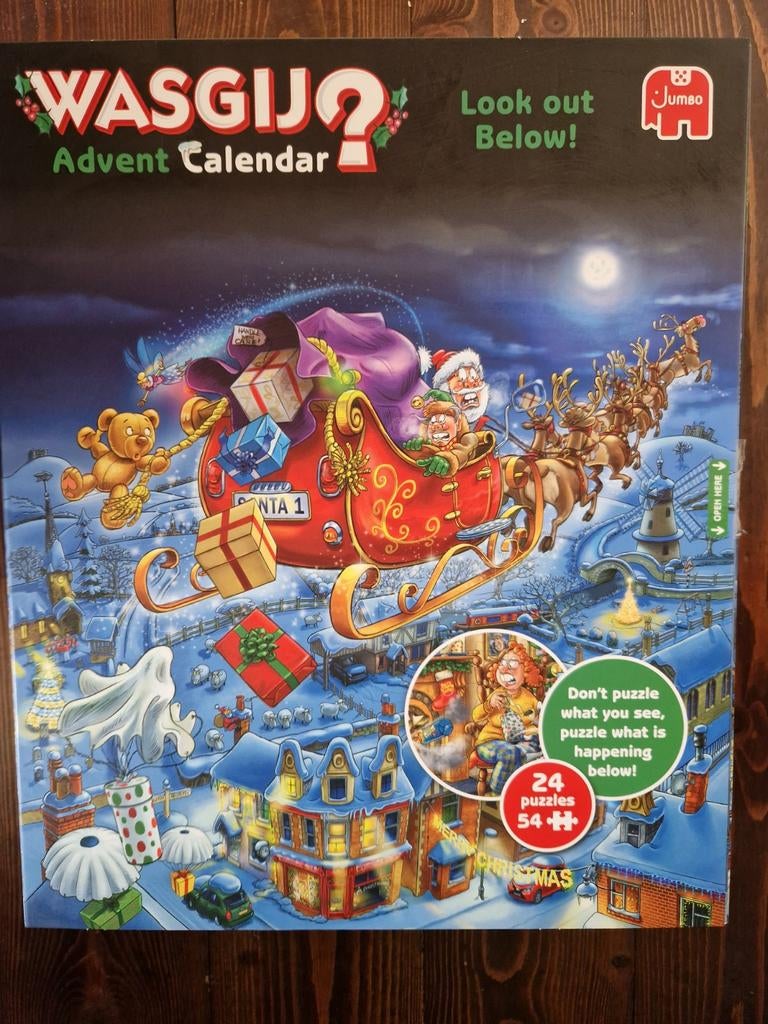 Wasgij adventskalender, Ophalen of Verzenden, Minder dan 500 stukjes, Zo goed als nieuw