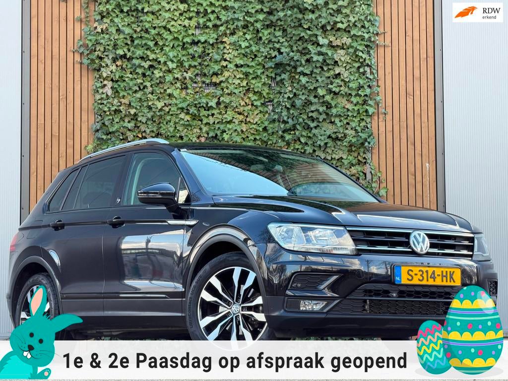 Volkswagen Tiguan 1.4 TSI ACT Highline|stoel verwarm.|2 zone, Stof, 4 cilinders, 150 pk, Zwart
