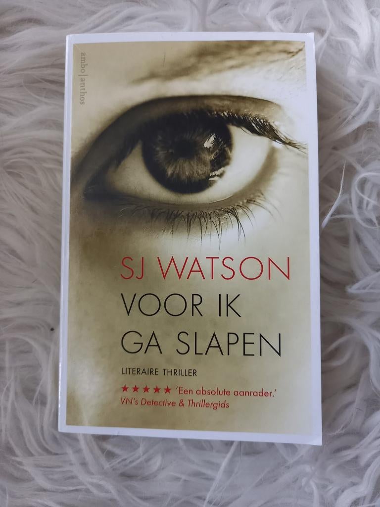 d8 SJ Watson - Voor ik ga slapen, Ophalen of Verzenden, Zo goed als nieuw, SJ Watson