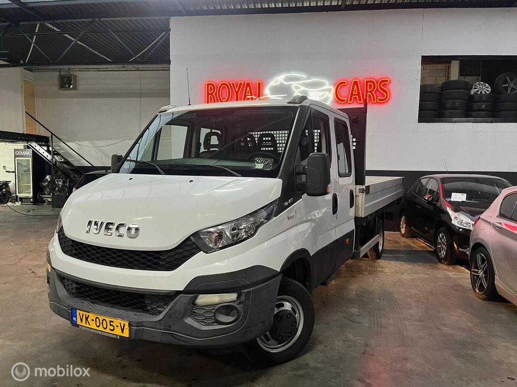 Iveco Daily 35C14ND 3.0 410 CNG Aardgas Benzine/ Laadbak, Auto's, Gebruikt, Euro 6, 4 cilinders, 7 stoelen