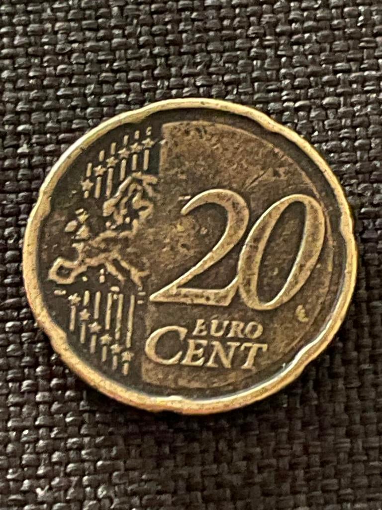 20 eurocent munt uit 2010, Postzegels en Munten, Munten | Europa | Euromunten, Ophalen, Frankrijk, 20 cent, Losse munt