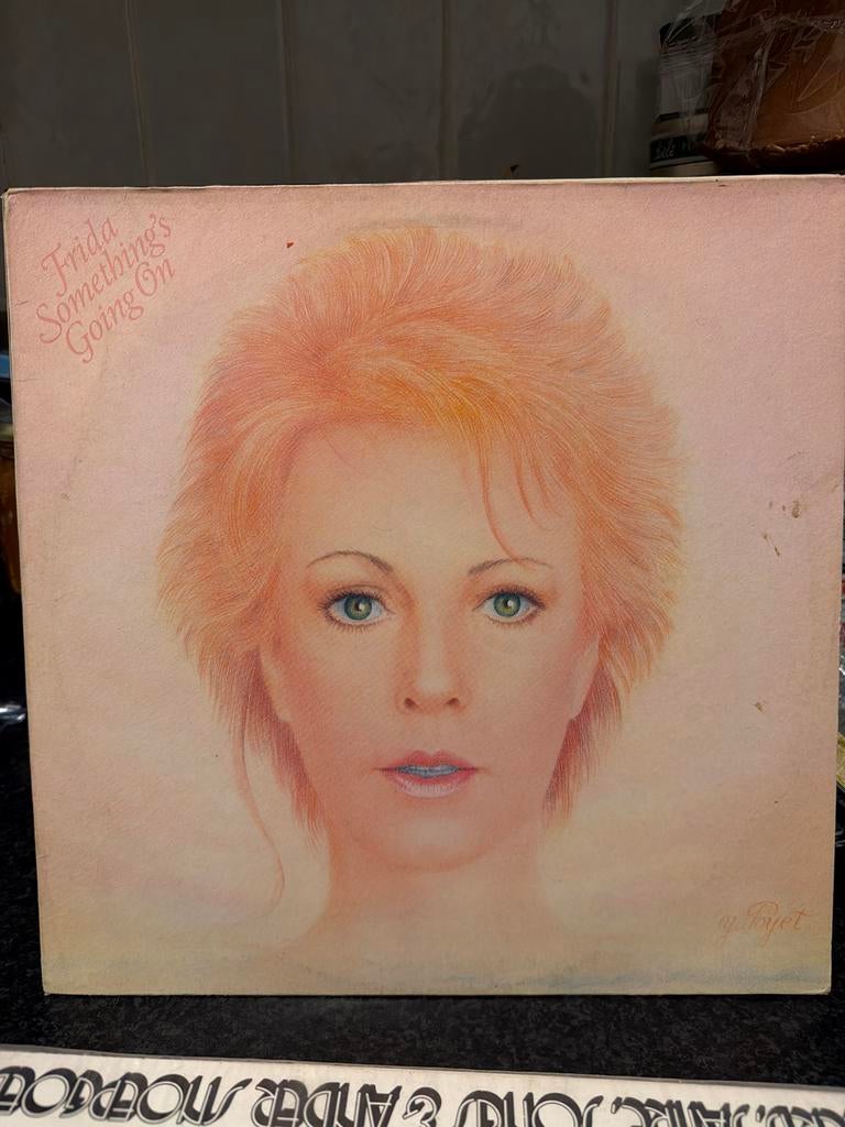 T4. Frida - Something's Going On LP (Vinyl). Anni-Frid, Ophalen of Verzenden, 1980 tot 2000, Gebruikt, 12 inch