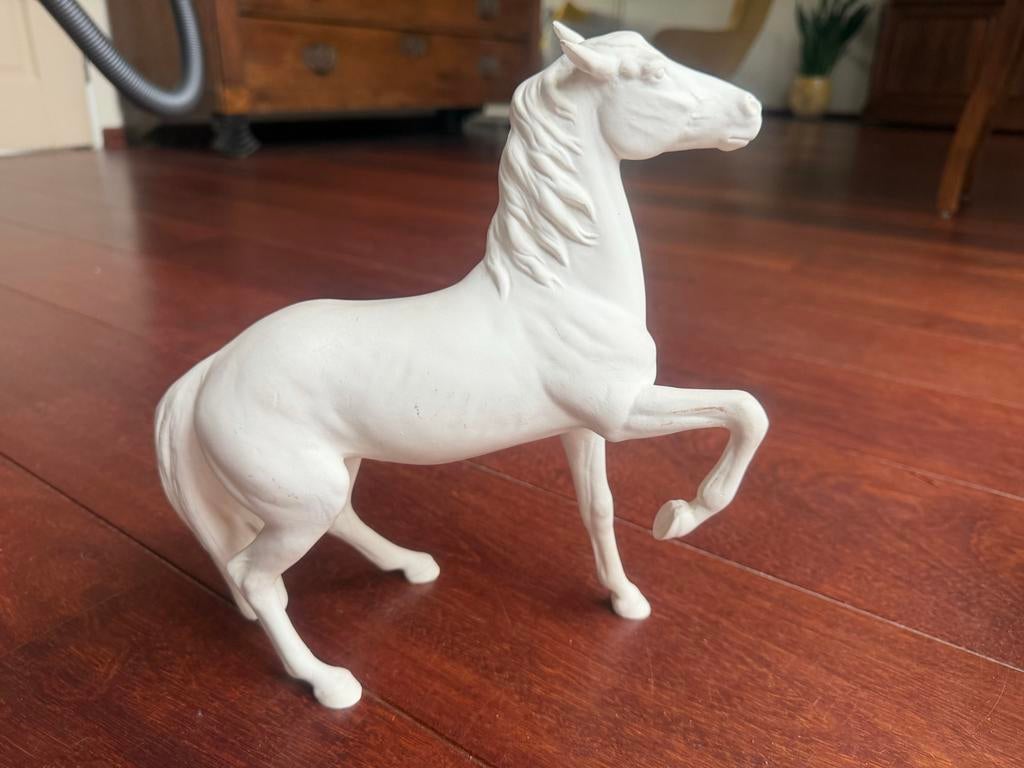 Goebel W. Duitsland Stenen Wit Paard - 20 cm hoog, Ophalen of Verzenden, Gebruikt, Dier