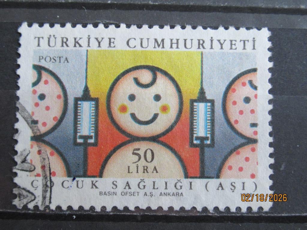 POSTZEGEL  TURKIJE   =889=, Ophalen of Verzenden, Overige landen, Gestempeld