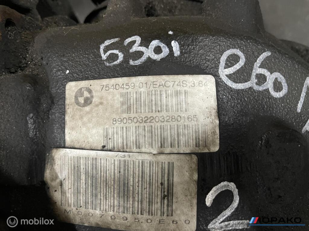 Differentieel BMW 5 serie E60 E61 530i N52 3.64 - 7540459-01, Auto-onderdelen, Gebruikt, Einsteinlaan 5 rijswijk, Bmw, Ophalen of Verzenden